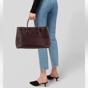 ❤️BEAUTIFUL MARK & GRAHAM BURGUNDY LEATHER TOTE, PERFECT SIZE